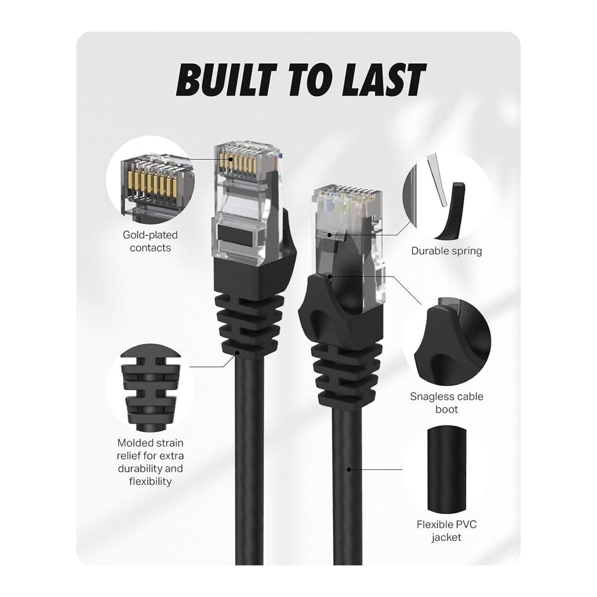 CAT6-2 CAT 6 PATCH CABLE 2M-4