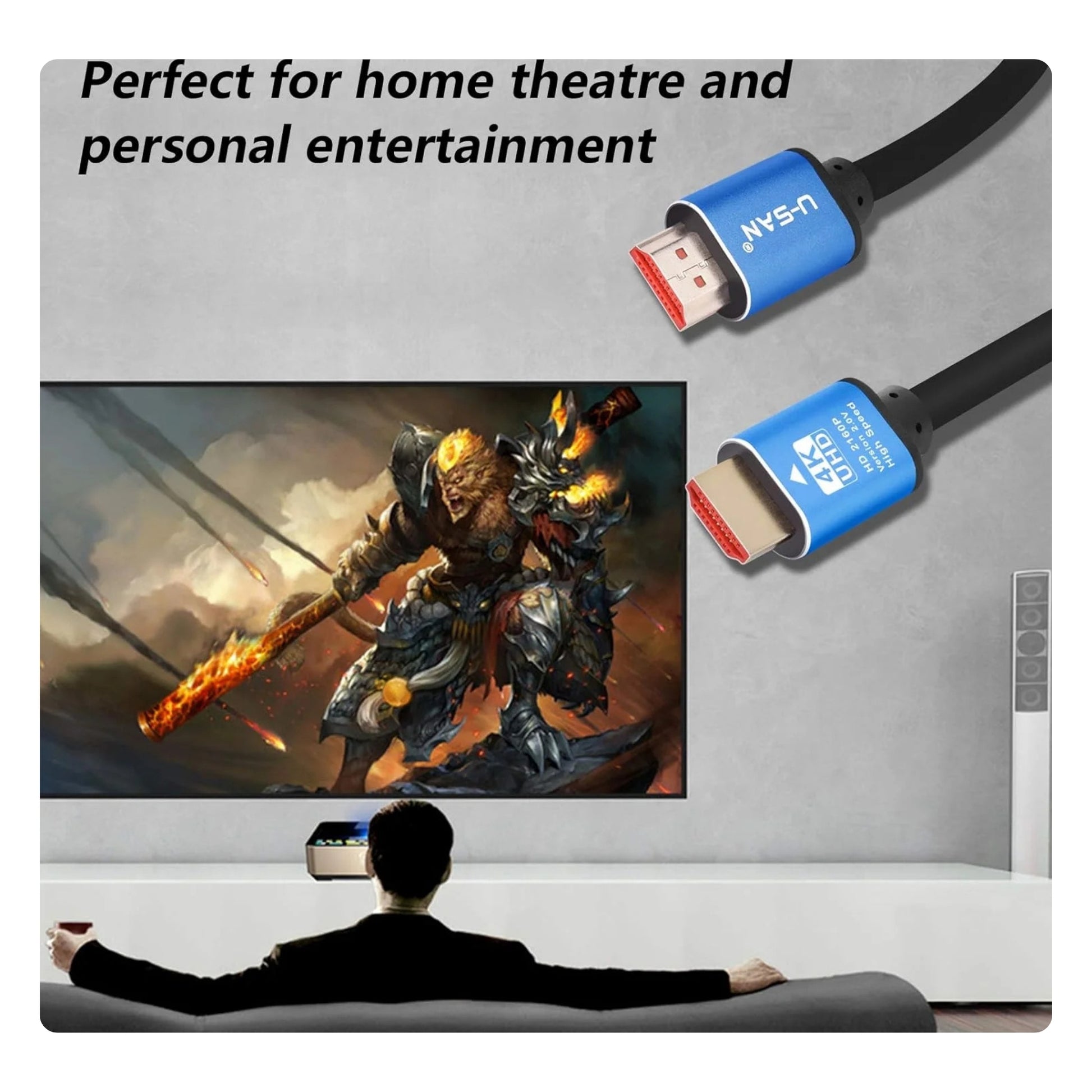 USAN HDMI CABLE 4K 3M-5
