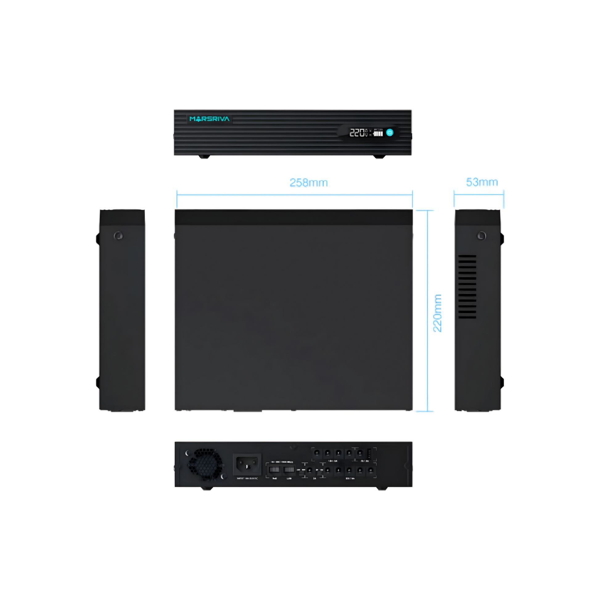 Marshriva 24000 MAH LIFEPO4 Smart DC UPS-4