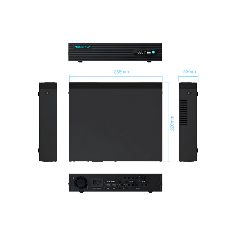 Marshriva 24000 MAH LIFEPO4 Smart DC UPS-4