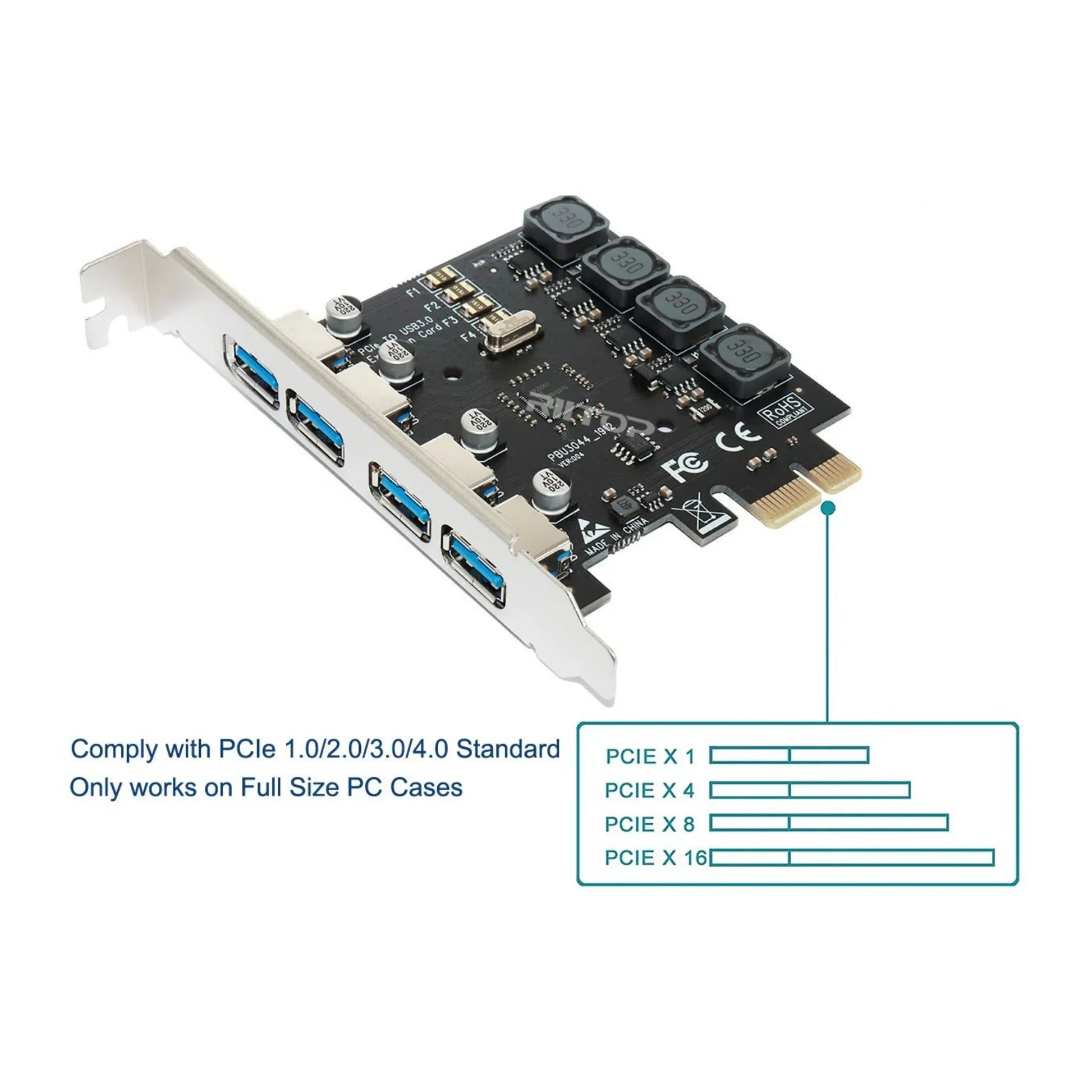 PCI CARD - 5 PORT USB-4