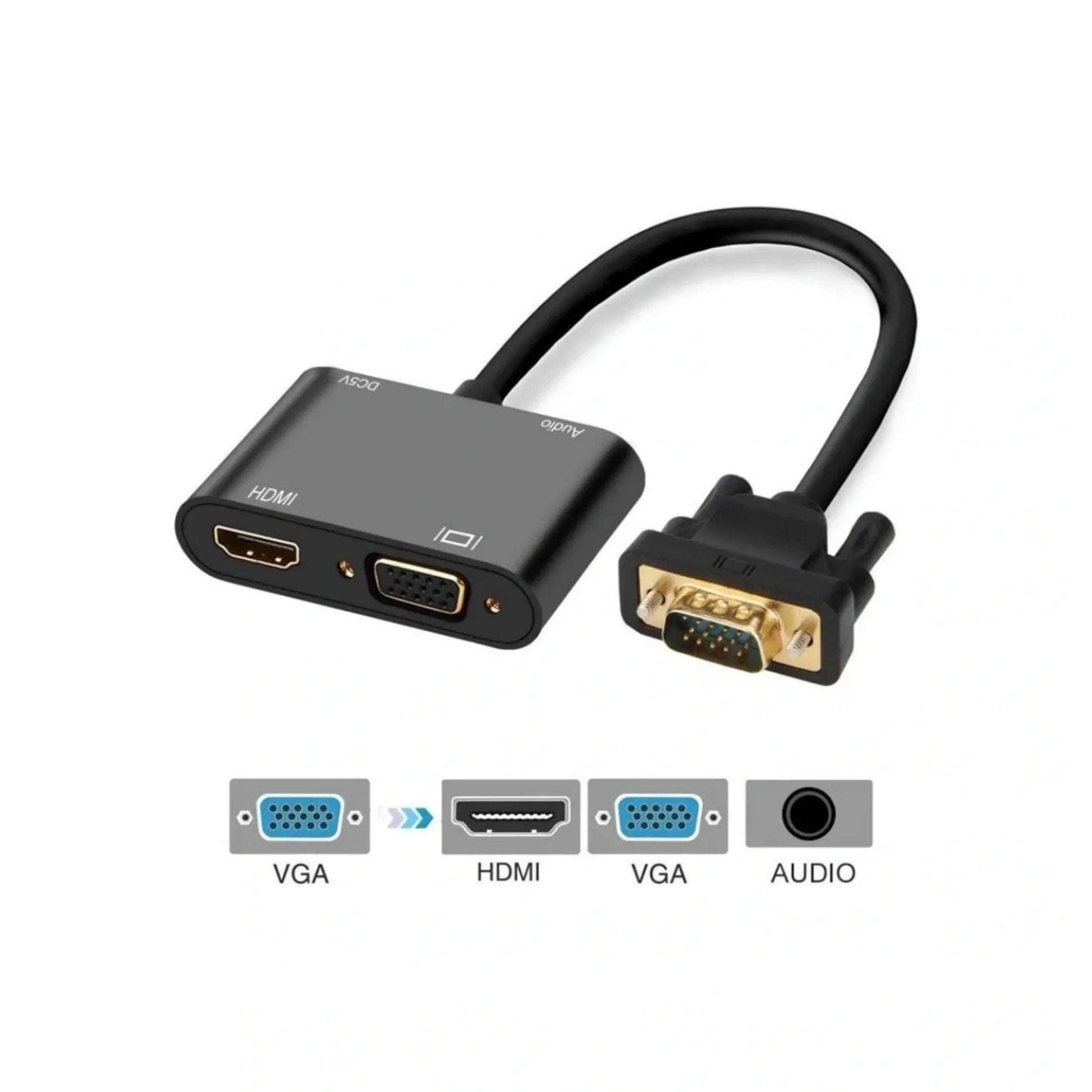 VGA TO HDMI + VGA ADAPTER-2